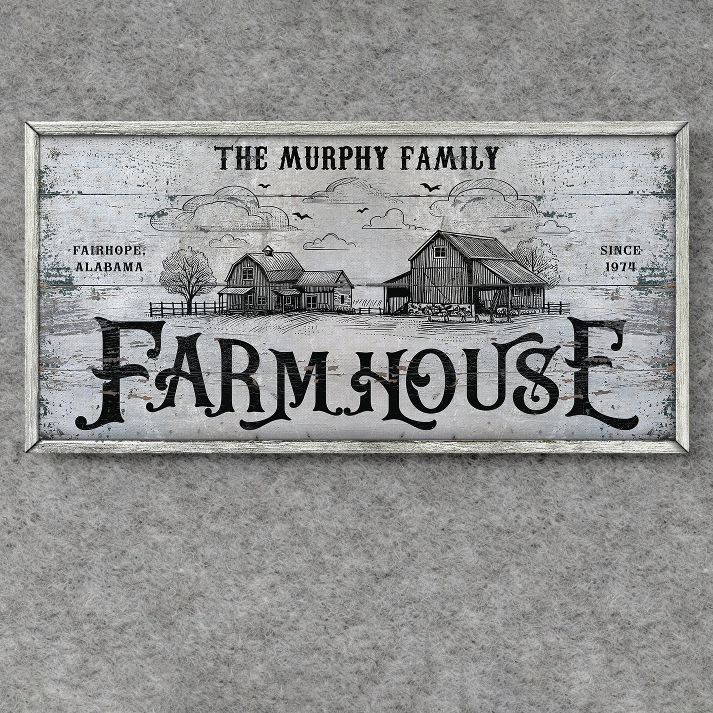 Personalized Farmhouse Signs – Custom Chicken Coop Signs, Rustic Farm Kitchen Decor, Vintage Name Signs, Gifts for Farmers & Homestead Lovers