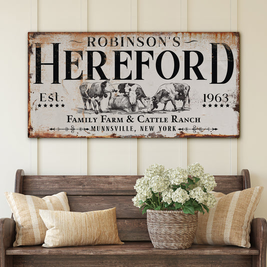 Personalized Farmhouse Sign | Custom Family Name Farm Sign with Established Date | Rustic Vintage Farmhouse Wall Decor for Kitchen, Entryway, or Yard | Country Farm Style
