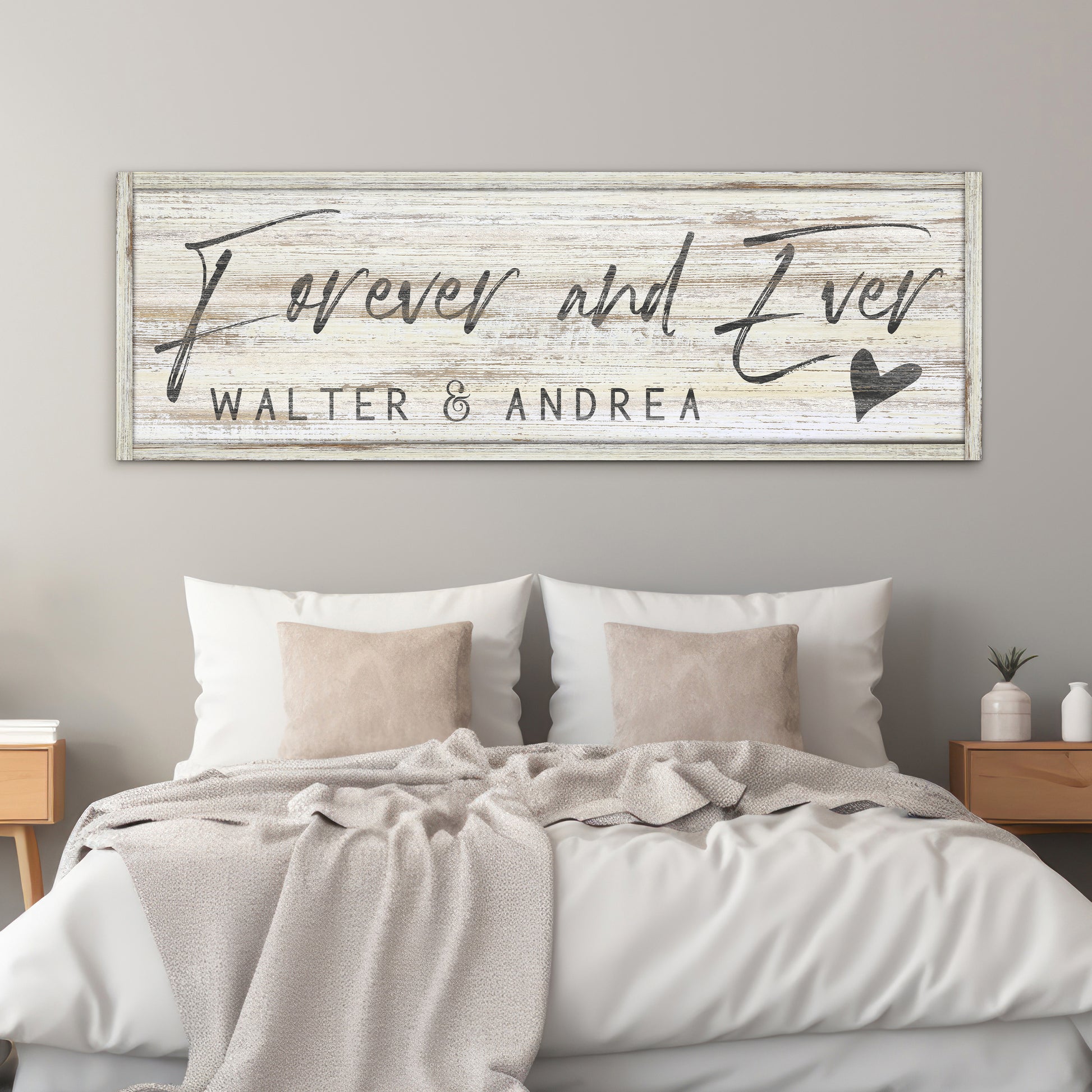 personalized master bedroom sign