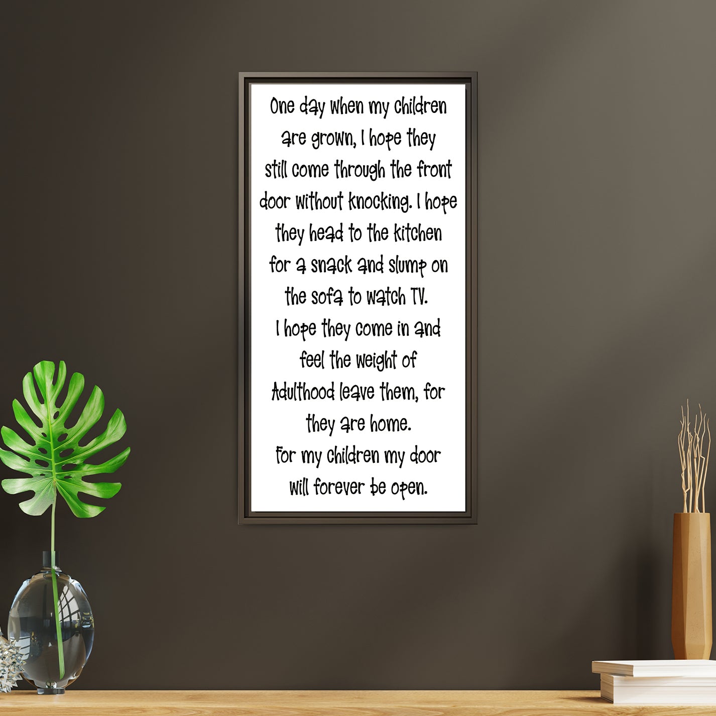 Personalized Mothers Day Sign - Names and Birth Month – Custom Wall Art for Mom, Grandma, Nana, or Mimi – Unique Gift from Children to Mom