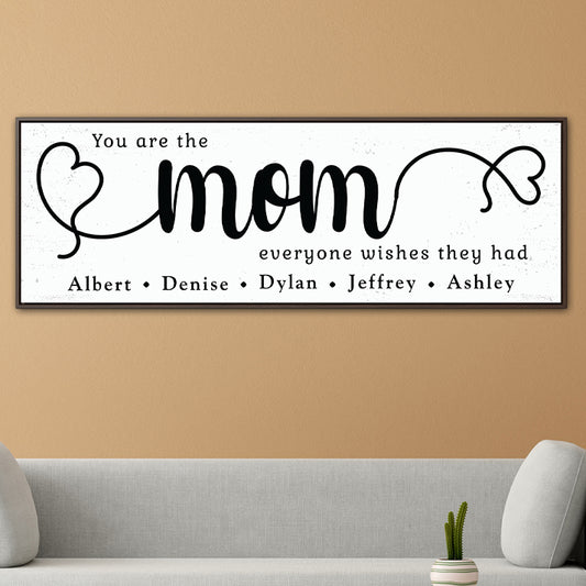 Custom Mothers Day Sign – Personalized Wall Art for Mom, Grandma, or Nana – Home Decor with Family Names or Quotes