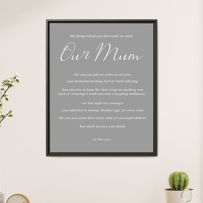Personalized Mothers Day Sign – Custom Gift for Mom, Grandma, or Nana for Farmhouse Decor – Thoughtful Wall Art for Mom or Mom-to-Be