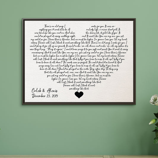 Personalized Anniversary Signs - Custom Wedding Song Lyrics - Anniversary Gift for Couples, First Dance Lyrics, Rustic Wooden Wedding Gift, Engraved Gifts for Him & Her, Unique Wall Art Decor, Holiday & Birthday Gift