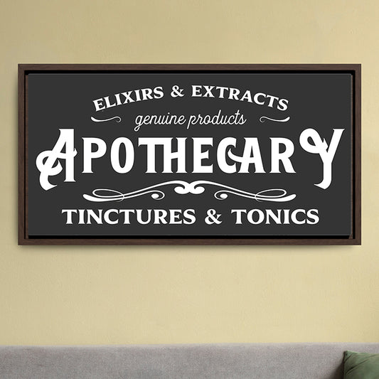 Vintage Halloween Apothecary Sign | Personalized Witch Decor, Elixirs & Tonics Wall Art, Farmhouse Halloween & Apothecary Cabinet Sign, Rustic Medicine Cabinet Sign, Halloween Home Decor, Gift for Witches & Apothecary Enthusiasts