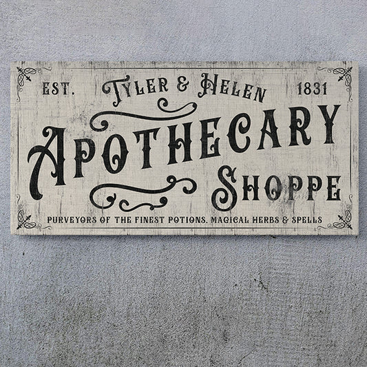 Personalized Vintage Apothecary Sign | Witchy Decor | Halloween Wall Art | Gothic Apothecary Shop Sign | Arsenic Poison Antique Label | Witchy Home Decor | Unique Apothecary Sign for Halloween & Vintage Medicine History Lovers