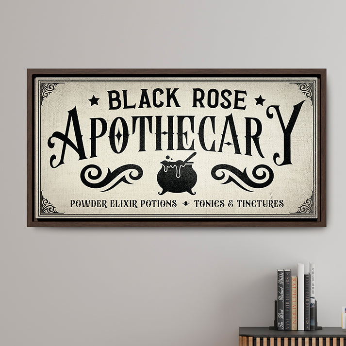 Personalized Apothecary Sign | Witchy Decor, Vintage Halloween Sign, Potions Graphic, Wiccan Gift, Apothecary Cabinet Art, Witchcraft Wall Art, Dark Academia Decor