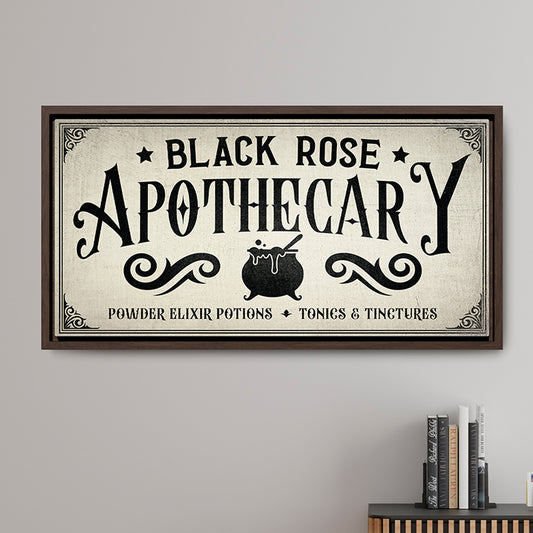 Personalized Apothecary Sign | Witchy Decor, Vintage Halloween Sign, Potions Graphic, Wiccan Gift, Apothecary Cabinet Art, Witchcraft Wall Art, Dark Academia Decor