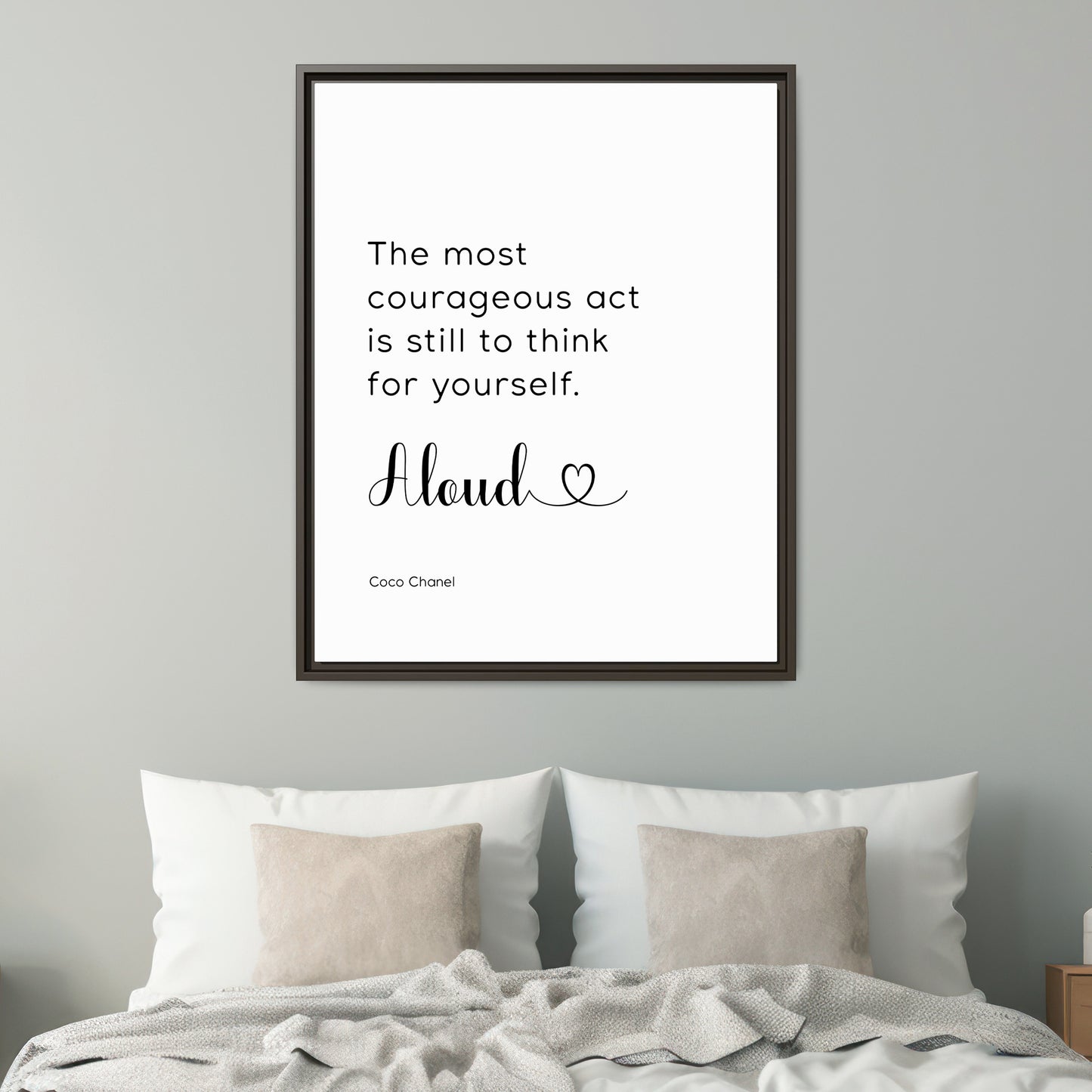 Personalized Bedroom Quote Wall Art - Custom Bedroom Motivational Quote - Fashion Wall Decor, Empowerment and Positive Affirmations