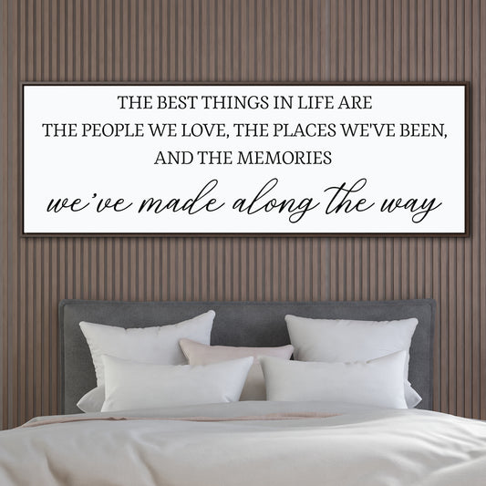 Personalized Bedroom Quote Wall Art - Custom Bedroom Quote Wall Art - Family Quote, Inspirational Bedroom Art, Positive Typography Canvas for Living Room, Entryway, or Bedroom