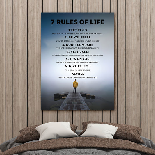 Personalized Bedroom Quote Wall Art - Custom Bedroom Quote Wall Art - Positive Affirmation Canvas for Home - Inspirational Quotes for Mental Wellness, Success & Self-Care