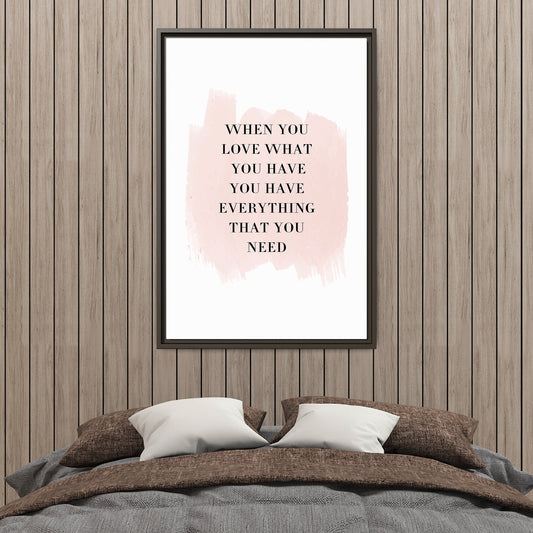 Personalized Bedroom Quote Wall Art, Custom Inspirational Quote Wall Art, Wooden Framed Motivational Canvas, Self Love Typography Sign for Home, Office, Family, or Gift Decor