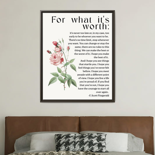 Custom Bedroom Quote Wall Art -  Personalized Inspirational Bedroom Wall Decor | Bedroom Quote Print | Motivational Wall Quote Art for Home
