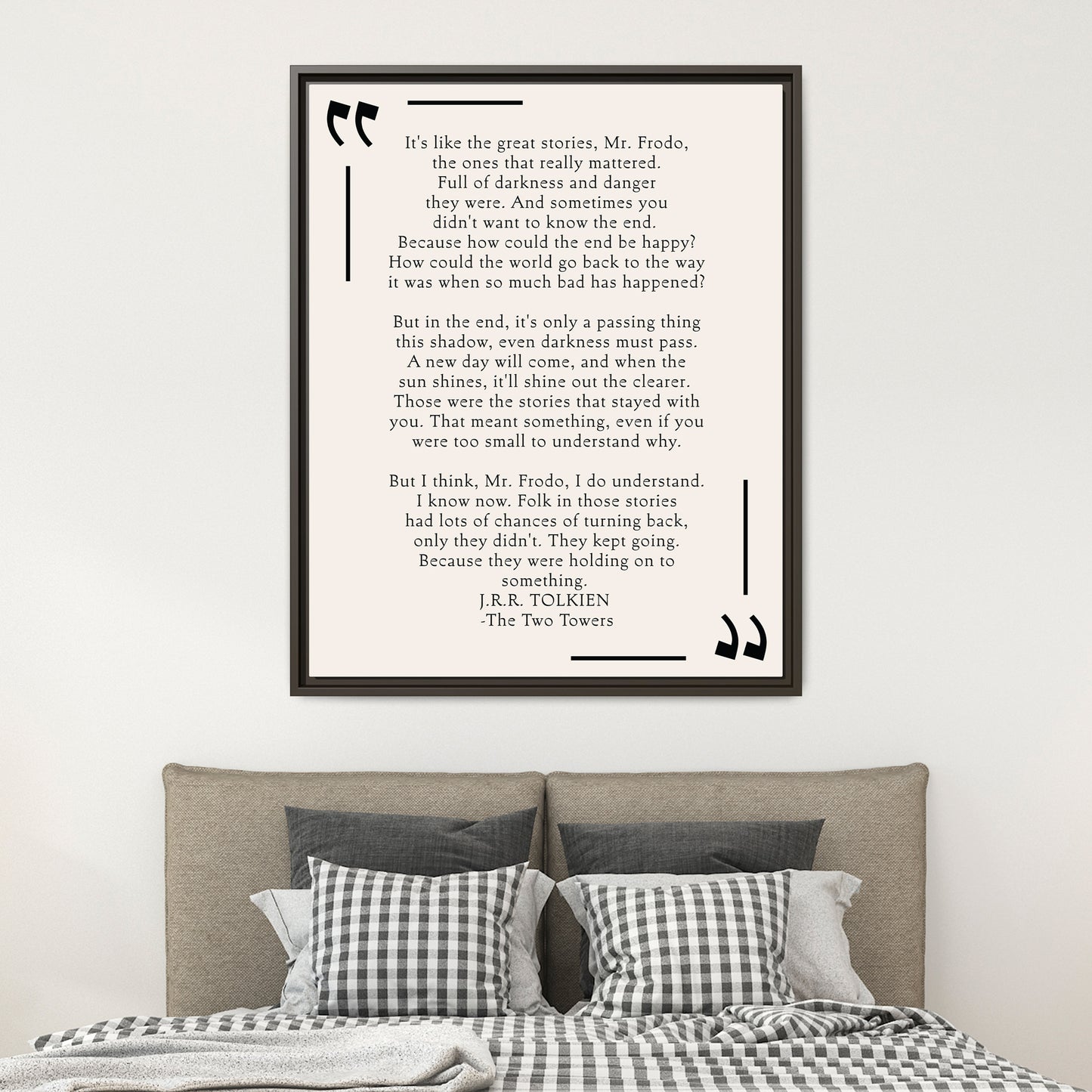 Custom Bedroom Quote Wall Art | Personalized Bedroom Wall Art with Inspirational Quote | Minimalist Poem Wall Decor & Bibliophile Gift
