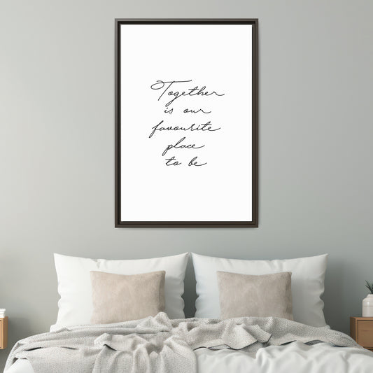 Personalized Bedroom Quote Wall Art, Love Quote Wall Art, Custom Love Typography Sign, Self Love Canvas