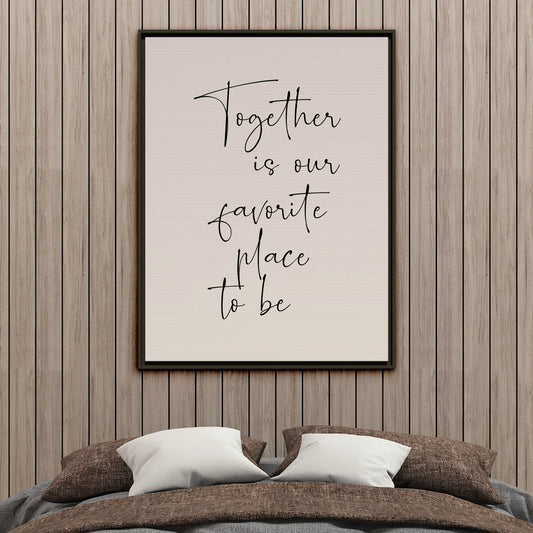 Personalized Bedroom Quote Wall Art - Custom Bedroom Quote Wall Art - Wall Décor for Bedroom - Inspirational, Famous Quote for Bedroom Wall Decor