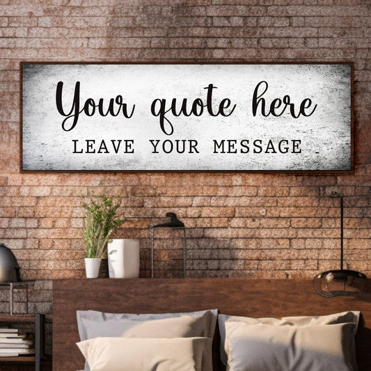 Custom Bedroom Quote Wall Art - Personalized Bedroom Quote Wall Art - Inspirational & Motivational Quotes - Gift for Him, Her, Couples, and Special Occasions