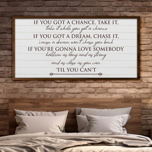 Custom Bedroom Quote Wall Art - Personalized Inspirational & Motivational Typography for Bedroom Wall - Love and Nature-Inspired Canvas Décor for Bedrooms, Living Rooms