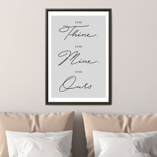 Custom Bedroom Quote Wall Art - Personalized Romantic Quote - Love Typography - Gift for Wedding, Bedroom, Home Decor, and Anniversary