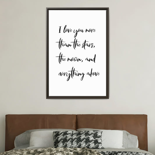 Personalized Bedroom Quote Wall Art - Custom Romantic Quote, Gift for Valentine's Day, Anniversary, Boyfriend, Girlfriend, Husband