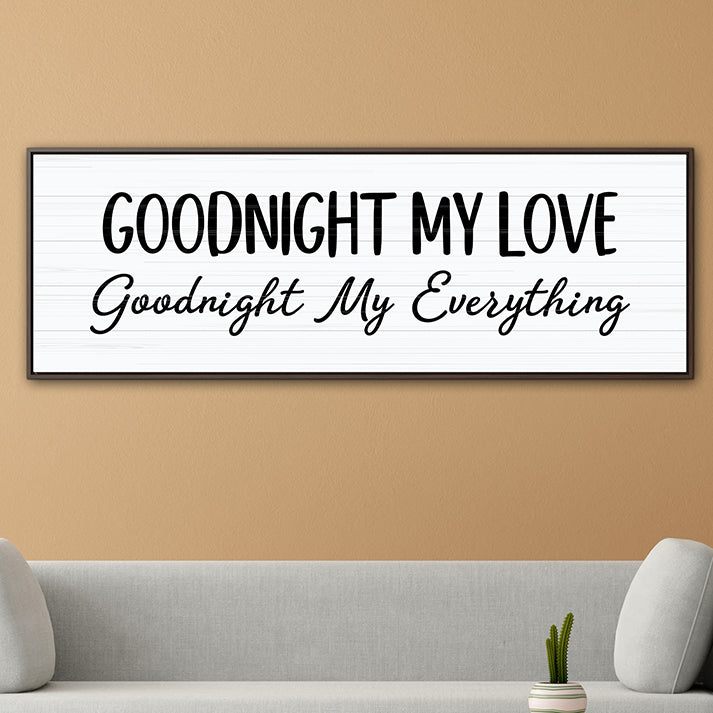 Personalized Goodnight Wood Sign - Custom Rustic Farmhouse Home Decor - Bedroom Wall Art - Sweet Home Sign - Bedroom Decor - Above Bed Sign - Rustic Wooden Sign for Bedroom