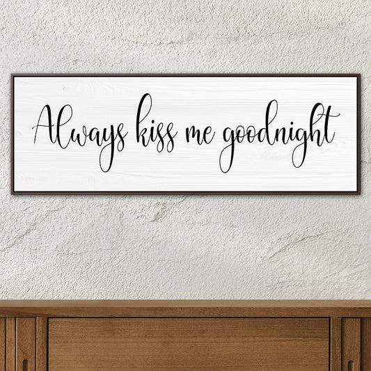 Personalized Goodnight Sign - Romantic Bedroom Decor, Sleepy Time Quote, Modern Typography, Sweet Dreams Poster, Cozy Bedroom Wall Art, Above Bed Artwork, Wall Art for Couples and Anniversary Gifts