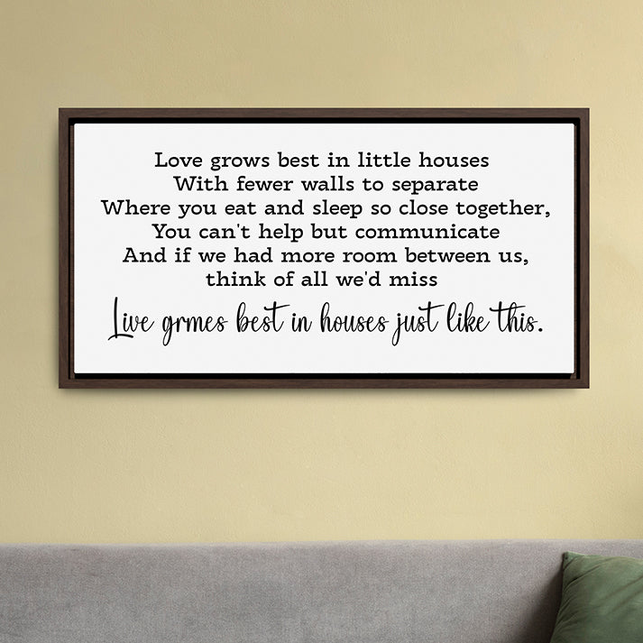 Custom Home Quote Wall Art – Personalized Home Quote Sign with Your Text, Poem, Song Lyrics | Custom Framed Poster or Canvas | Housewarming Gift | Therapy Office Decor | Farmhouse