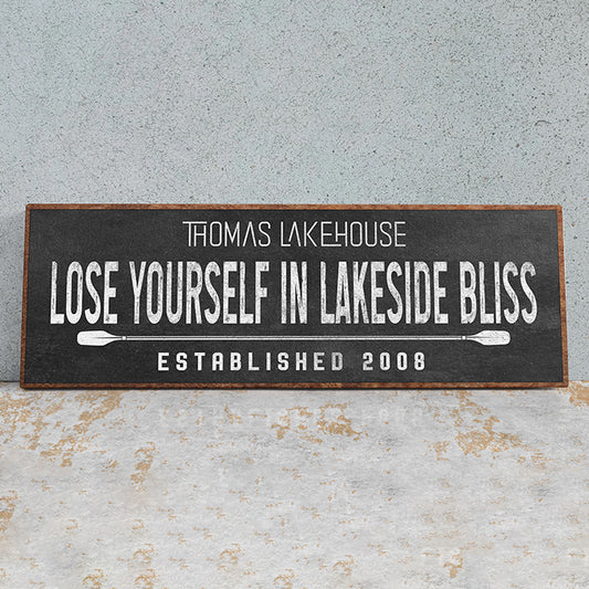 Personalized Lake Sign - Custom Lake House Decor, Lake Life Sign, Fishing Papa, Outdoor Wall Hanging, Cabin Sign, Front Porch Sign, Personalized Lake House Gift, Rustic Home Decor, Summer Porch Sign, Coastal & Farmhouse Decor