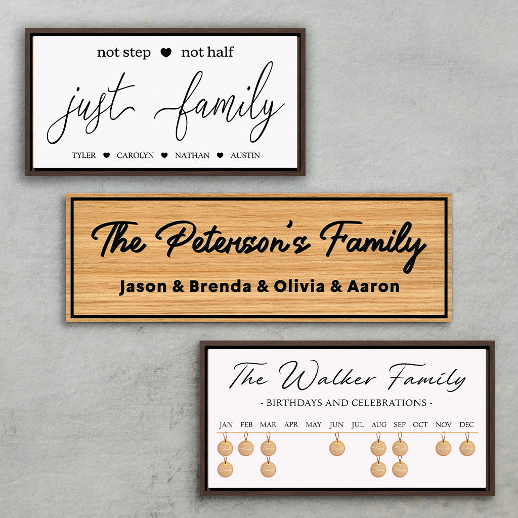 Personalized Family Name Sign with Kids' Names