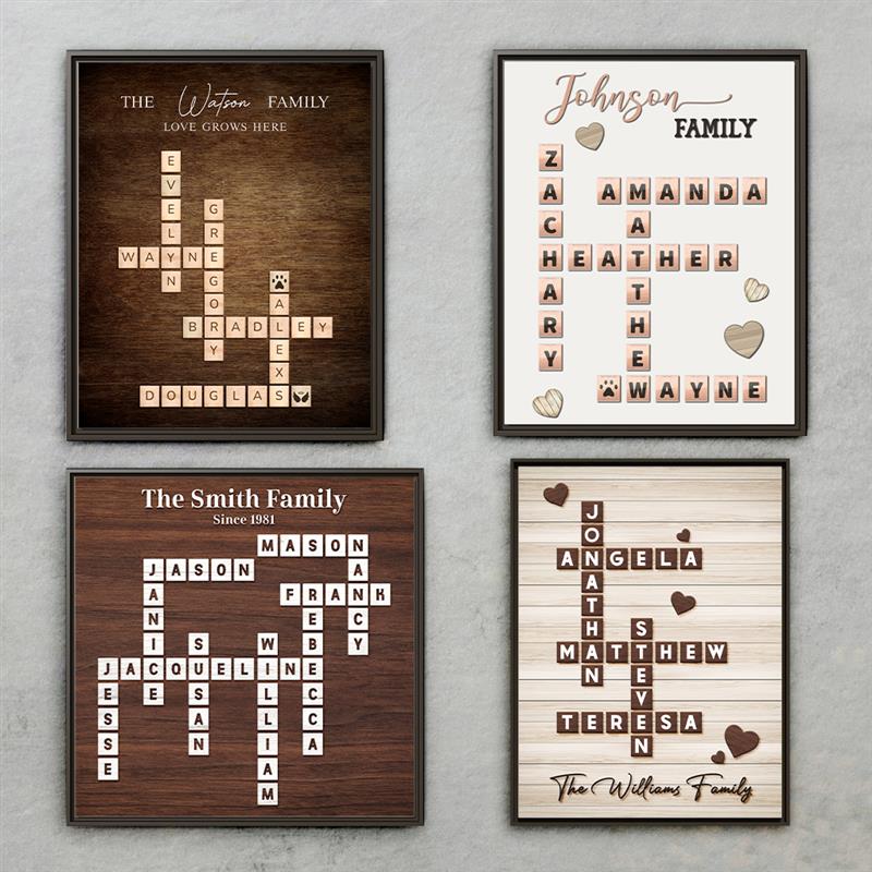 Family Name Signs Scrabble