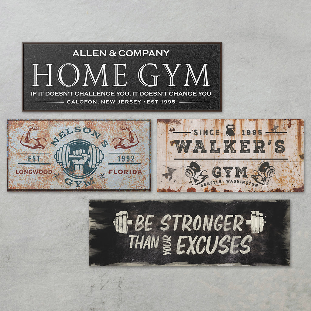 Home Gym Sign