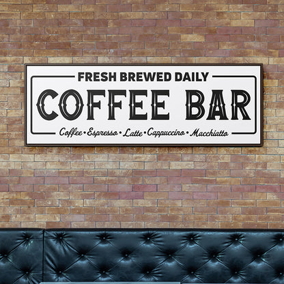 Coffee bar sign