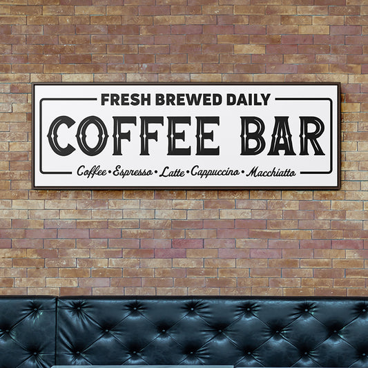 Coffee bar sign