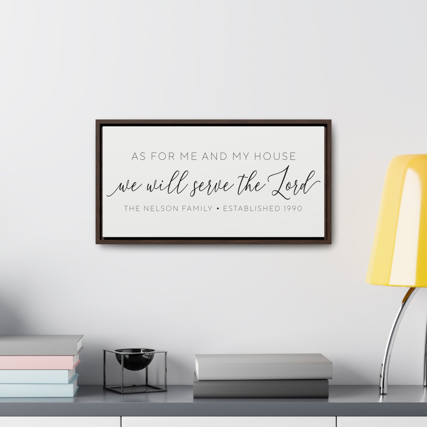 As for Me and My House, We Will Serve the Lord Sign – Joshua 24:15 Christian Wall Decor, Personalized Scripture Sign for Weddings,  Dining Room Decor.