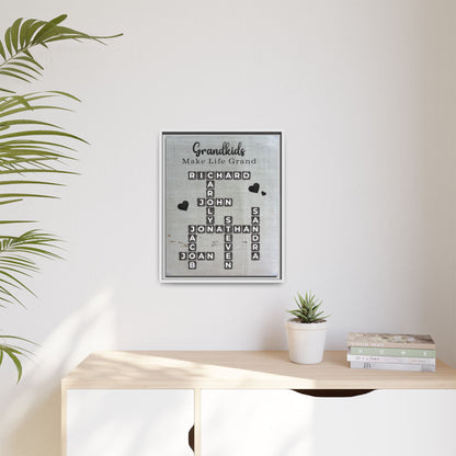 Personalized Family Name Scrabble Sign - Custom Scrabble Family Name Signs - Crossword Name Decor for Home Wall Hanging