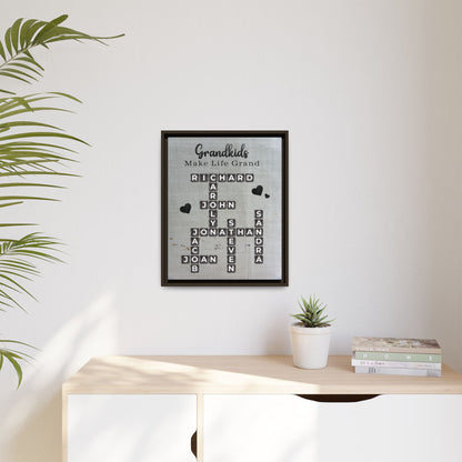 Personalized Family Name Scrabble Sign - Custom Scrabble Family Name Signs - Crossword Name Decor for Home Wall Hanging