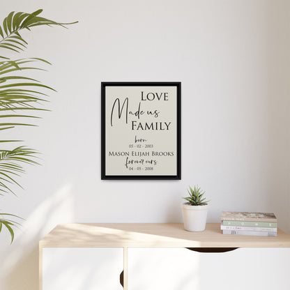 Personalized Adoption Day Sign - Custom Family Adoption Canvas - Thoughtful Keepsake Gift for Gotcha Day or Adoption Celebration - Ideal for Adoptive Families