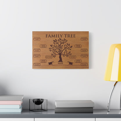 Personalized Family Tree Sign Wall Hanging - Custom Family Tree Sign - Gift for Kids, Grandparents, Mom, Anniversary, Valentine’s Day, Grandparents’ Day & Birthday