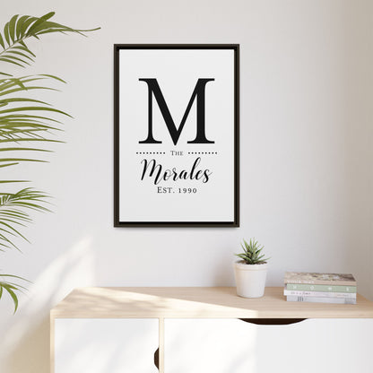 Family Name Wall Art – Custom Monogram and Last Name Sign for Weddings, Anniversaries, and Home Decor