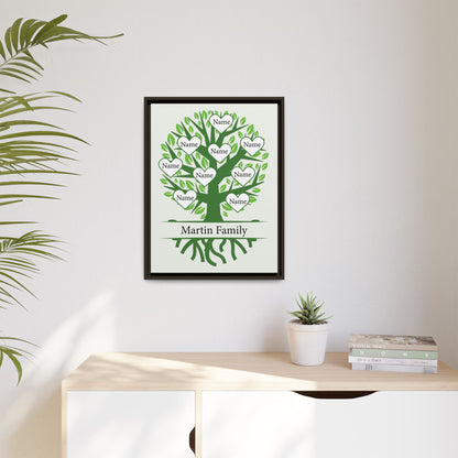 Personalized Family Tree Sign - Custom Family Name Template - Gifts for Mother's Day, Father's Day, Housewarming, or Christmas Wall Decor