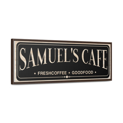 Custom Cafe Sign | Personalized Barista Chef Name Sign | Fresh Coffee & Good Food Artwork | Coffee Lover's Wall Décor | Custom Father's Day Gift | Coffee Shop Interior Sign | Custom Coffee Sign for Kitchen | Unique Personalized Gift for Coffee Enthusiasts