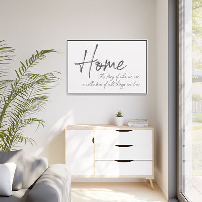 Home The Story Of Who We Are Sign – Family Wall Art, Wedding and Anniversary Gift, Farmhouse Sign