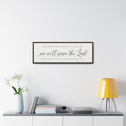 As for Me and My House, We Will Serve the Lord Sign – Joshua 24:15 Christian Wall Decor, Personalized Scripture Sign for Weddings,  Dining Room Decor.