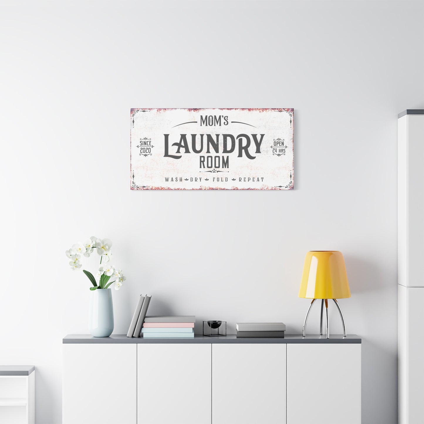 Personalized Laundry Room Signs - Custom Laundry Decor, Wash Dry Fold Posters, Funny Laundry Quotes, Farmhouse Wall Art, Laundry Room Prints, Laundry Help Signs for Home and Utility Room