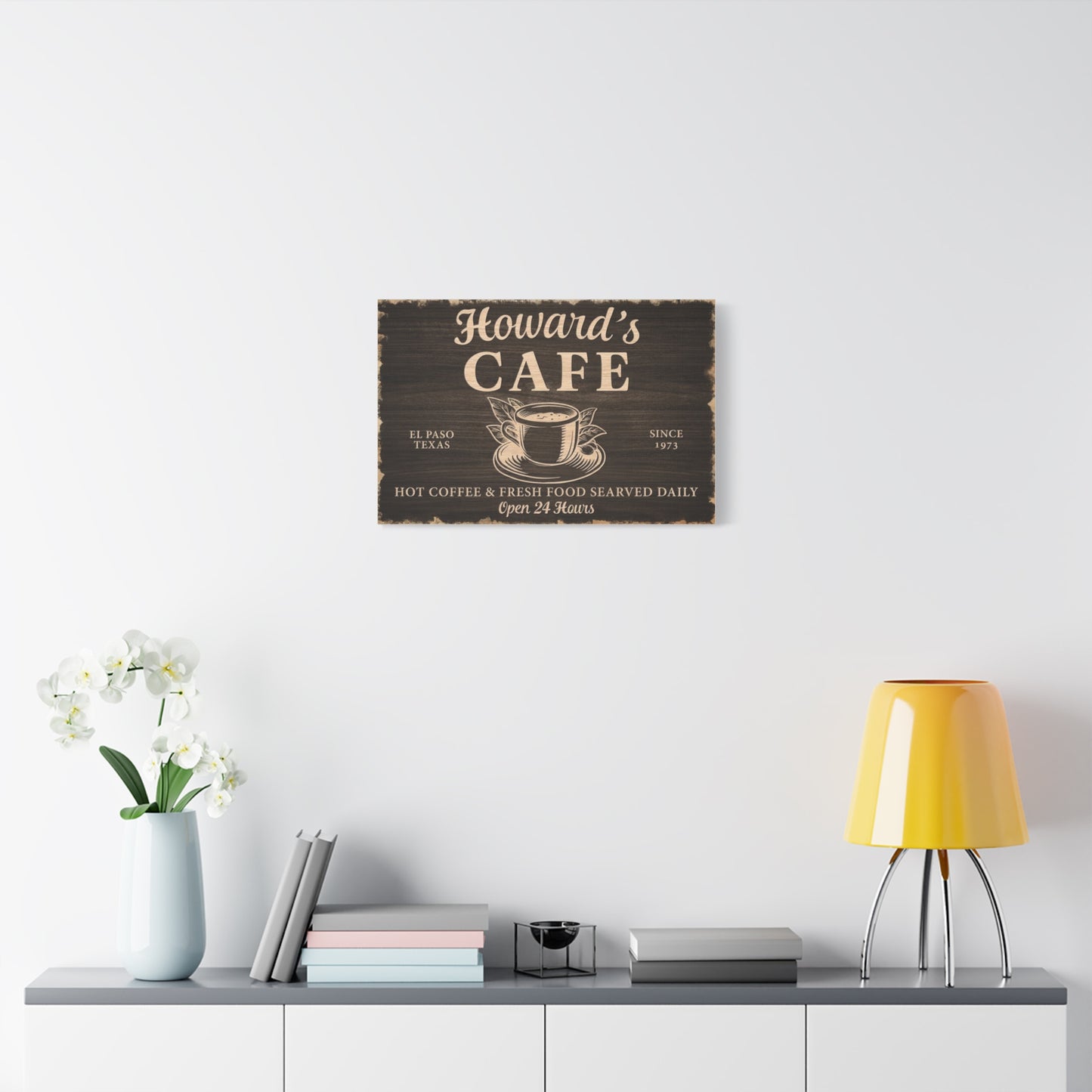 Custom Coffee Bar Sign | Personalized Vintage Kitchen Wall Décor for Coffee Station, Man Cave, or Patio | Rustic Farmhouse Coffee Bar Sign