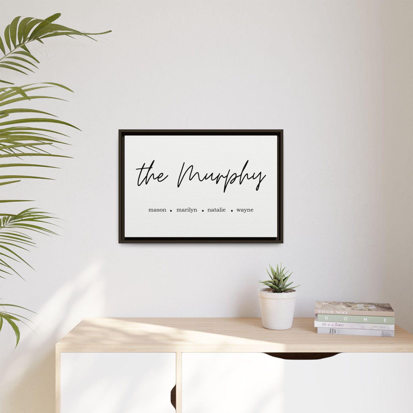 Personalized Family Name Sign with Kids Names - Custom Wall Art for Modern Rustic Home Decor, Housewarming, Wedding, Engagement, or Bridesmaid