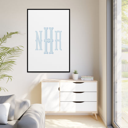 Personalized Monogram Wall Decor | Custom Name & Initial Print | Custom Letter Monogram | Neutral Nursery Art for Boys & Girls | Framed Initial Wall Hanging | Baby Room Wall Decor Ideas