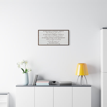 Custom Bedroom Quote Wall Art - Personalized Inspirational & Motivational Typography for Bedroom Wall - Love and Nature-Inspired Canvas Décor for Bedrooms, Living Rooms