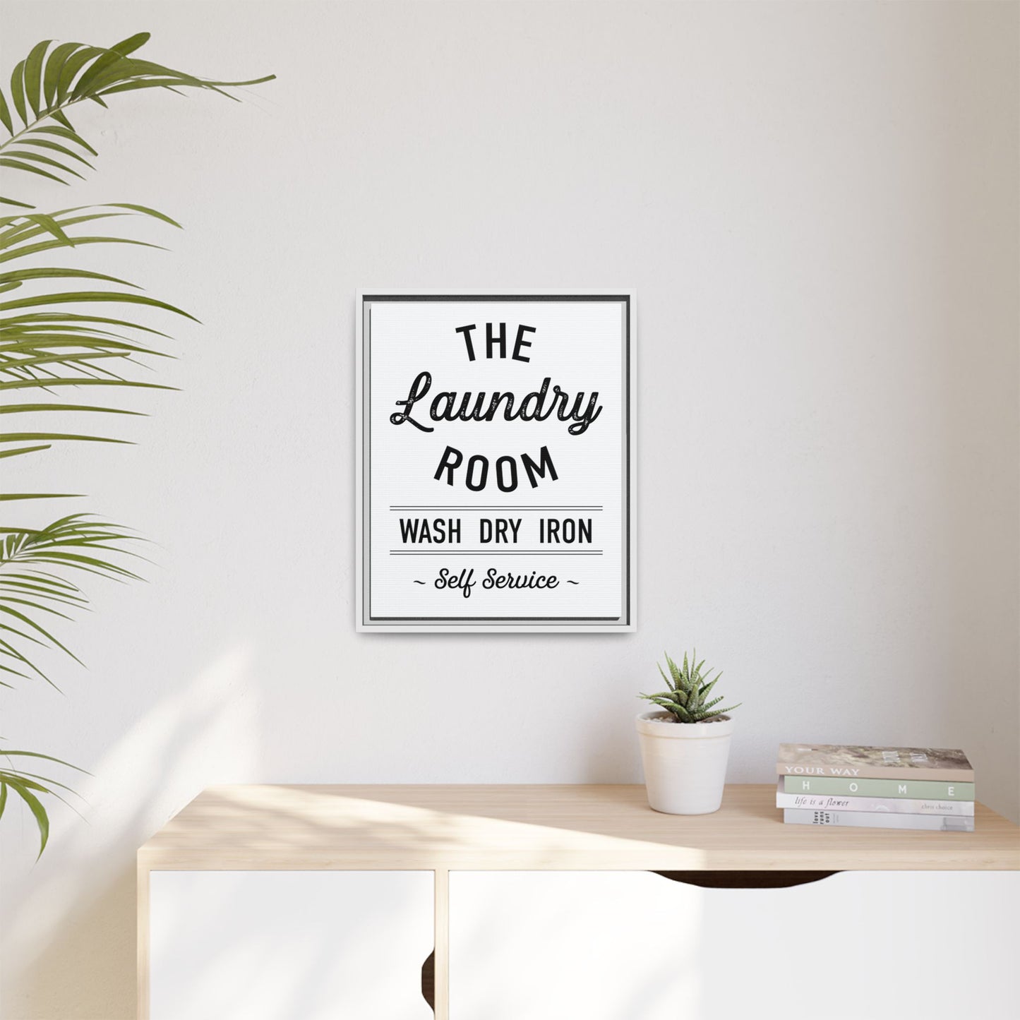 Personalized Laundry Room Sign - Printable Wall Art, Laundry Sign Decor, Wash Dry Fold Self Service Utility Room Print, Modern Farmhouse Laundry Typography, Laundry Poster Set