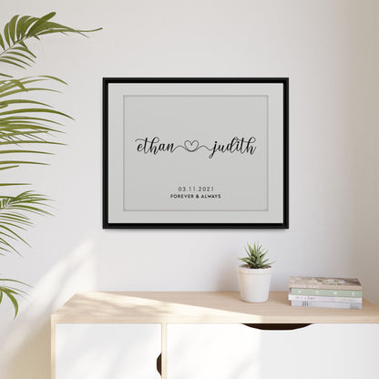 Personalized Anniversary Signs - Custom Couple Name - Love Heart Wall Art, Rustic Wood Initials Sign, Perfect Gifts for Husband, Wife, Anniversary, Engagement, Valentine's Day, Christmas, Long Distance, and New Home
