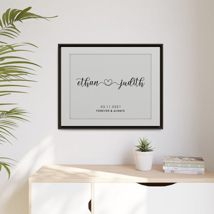 Personalized Anniversary Signs - Custom Couple Name - Love Heart Wall Art, Rustic Wood Initials Sign, Perfect Gifts for Husband, Wife, Anniversary, Engagement, Valentine's Day, Christmas, Long Distance, and New Home